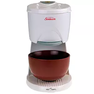 Sunbeam 6142 Hot Shot Hot Water Dispenser with Red Ceramic Bowl, White