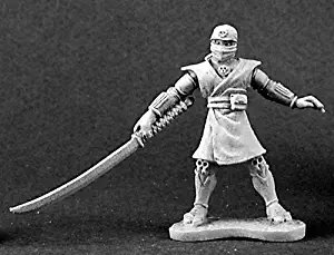 Reaper Miniatures Edo, Male Ninja #03081 Dark Heaven Legends Unpainted Metal