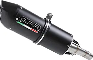 KAWASAKI NINJA 250 R 2007/14 HOMOLOGATED SLIP-ON EXHAUST SYSTEM WITH CATALYST GPR FURORE NERO