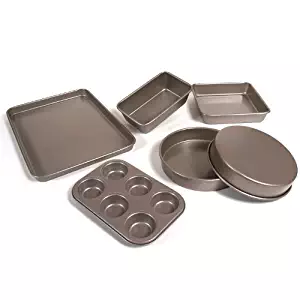 Cuisinart AMB-6CH 6-Piece Classic Bakeware Set, Champagne