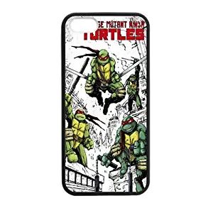 Fayruz- Personalized Protective Hard Black Rubber Phone Case for iPhone 7 - TMNT Teenage Mutant Ninja Turtles -i7A903