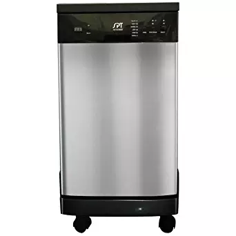 SPT SD-9241SS Energy Star Portable Dishwasher, 18-Inch, Stainless Steel