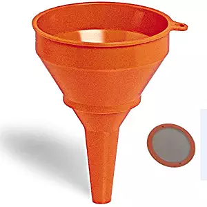 RA 5.5" Dia Fuel Funnel with Micron Screen Fuel Filter for Extending The Life of Chainsaw, Generator, Diesel Engine, Water Pump and More