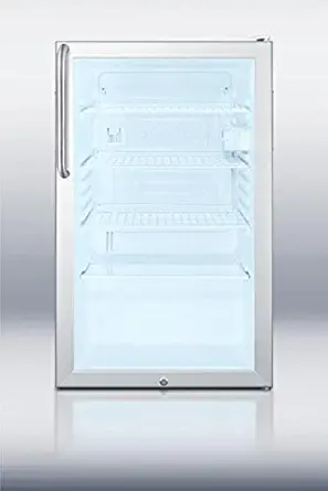 Summit SCR450LBI7TBADA Refrigerator, Glass/White