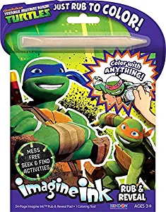 Bendon Publishing TMNT Imagine Ink: Rub and Reveal Book Playset