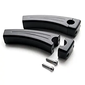 Krator 5.5" Black Bike Handlebar Pullback Risers 7/8" For Kawasaki Ninja Samurai Avenger 250 250R