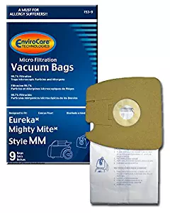 EnviroCare Replacement Micro Filtration Vacuum Bags for Eureka Style MM Eureka Mighty Mite 3670 and 3680 Series Canisters 9 Bags