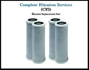 4 Pack of Compatible Filters for Watts (WCBCS975RV) Carbon Block Water Filter Cartridge by CFS
