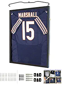 Jersey Display Frame Case Large Frames Shadow Box Lockable with UV Protection for Baseball Basketball Football Soccer Hockey Sport Shirt