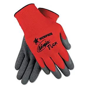 Memphis N9680 Red Ninja Flex Gloves, 15 Gauge, Size XLarge, (12 Pair)