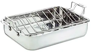 Cuisinart 7117-16 Chef's Classic Stainless-Steel 16-Inch Rectangular Roaster With Rack