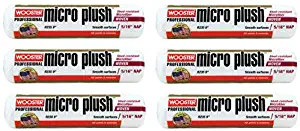 Wooster Brush R235 9 inch Micro Plush 5/16 inch Nap Roller Cover - Pack of 6