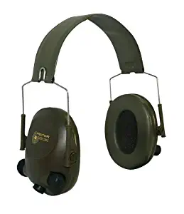 3M Peltor Tactical 6-S Slim Line Electronic Headset with Audio Input Jack, Olive Green, Hearing Protection, Ear Protection, NRR 20 dB, Great for hunters and shooters