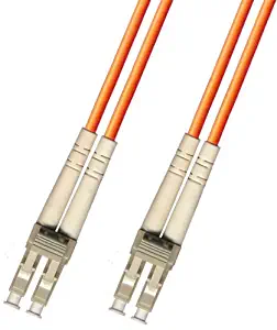 1 Meter Multimode Duplex Fiber Optic Cable (62.5/125) - LC to LC - Orange