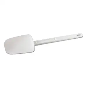 Rubbermaid Commercial Spoon-Shaped Spatula, 9 1/2 in, White - Includesonly one