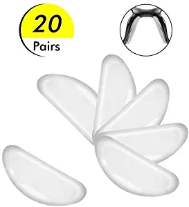 Silicone Adhesive Eyeglass Nose Pads - 20 Pairs Nose Pads for Eyeglasses