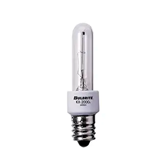 Bulbrite Krypton/Xenon T3 Candelabra Screw Base (E12) Light Bulb, 40 Watt, Clear
