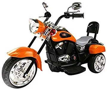 migotoys Trike Motorcycle Powered Ride on Motorcycle for Kids, 1- 3 Year Old -Orange