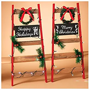 Lighted Holiday Ladder