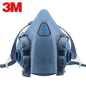 3M 7502 Half Gas Mask Respirator Body Comfort Quick Latch Dust Filter Paint Spray Industrial Construction Respiratory Protection Tool Medium