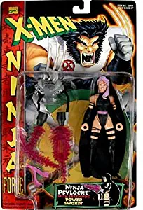 X Men The Uncanny Ninja Force PSYLOCKE 5" Action Figure (1996 ToyBiz)
