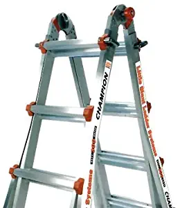 26 1A Little Giant Ladder Classic Champ Bundle - Includes 4 Accessories: Work Platform, Cargo Hold, 4ft Master Ladder Lock, & Wheels