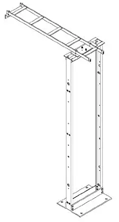 11911-712 - Chatsworth Cable Runway Wall to Rack Kit; 12"W x 54"L