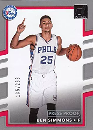 2017-18 Panini Donruss Press Proof #114 Ben Simmons #114 NM Near Mint 135/299