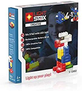 Light Stax Illuminated Building Blocks - 50-Piece Creative Set