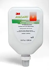 3M Avagard D Instant Hand Antiseptic with Moisturizers, Case of 5L (1000mL/ea) - 9230
