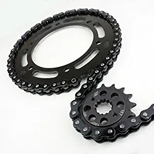 Driven Racing Black Evo Steel Power Up Kit -1/+2 Chain and Sprocket Set for Kawasaki Ninja ZX-10R (2011-2015)