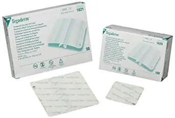 3M 1620 Tegaderm Transparent Film Dressing First Aid Style (Pack of 100)