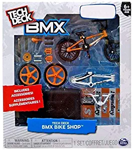 Tech Deck BMX Bike Shop with Accessories and Storage Container - Design Your Way Bike Toy - CULT Bikes Design - Orange and Black - For Ages 6 and Up