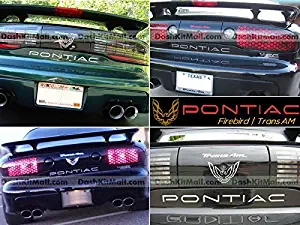 Chrome Rear Tailgate Letters for Pontiac Firebird / Trans AM 1993 1994 1995 1996 1997 1998 1999 2000 2001 2002 Letter Inserts Not Decals