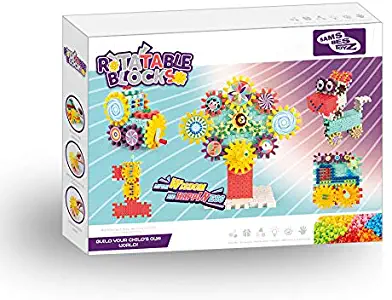 Sams Bestoyz 168PCS Gears Building Set, Gizmos Construction Blocks Toys, Stem Learning & Engineering Toy for Boys and Girls Age 3 4 5 6