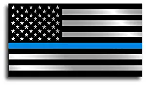 20 Pack of Small YETI Sized Thin Blue Line Police Officer BLM American Flag Vinyl Decal Sticker Car Truck 1.3" x 2.5"