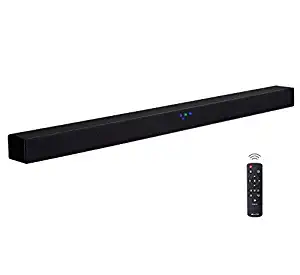 40W Wireless TV Speaker Bluetooth Sound Bar, Remote Control, Strong Bass, Support External Wired Audio Sounds & SD Card/USB Input, Subwoofer Output, Surround Living Room Home Theater System