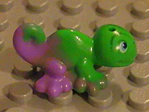 Lego Friends Purple/Lavender/Green Chameleon animal minifigure from set 41038