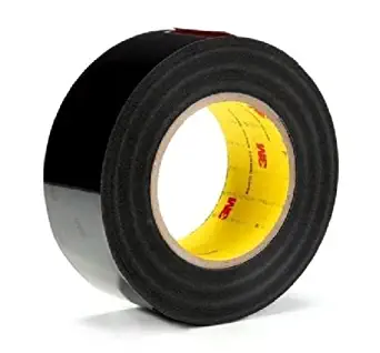3M 8544 Polyurethane Protective Acrylic Adhesive Tape, 9 mil Thick, 36 yds Length x 2" Width, Glossy Black