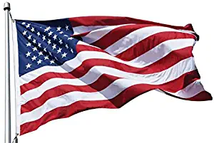 Eder Flag Outdoor Poly-Max American US Flag - 5x8 Feet, Vertical Stitching, Reinforced Corners, All Weather, Color Stay, 100% Made in The USA