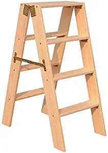 SED Multi-Purpose Stepladders Simple Household Folding Ladder Bilateral 2/3/4/5 Steps Attic Flower Stand Non-Slip Ladder Stool,5steps(Haigh 125)