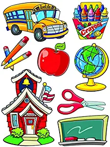 Eureka School Supplies Vinyl Window Clings Classroom Decorations, 12'' W x 17'' H