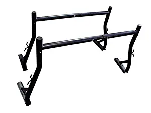 TMS 800 LB Adjustable Fit 2 Bars Utility Ladder Truck Pick up Rack Kayak Contractor Lumber Utility (US Patent NO.D722,007)