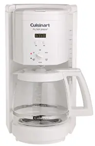 Cuisinart DCC-1000 Programmable Filter Brew 12-Cup Coffeemaker, White