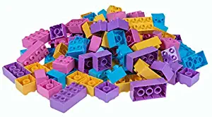 Strictly Briks Classic Big Briks Building Brick Set 100% Compatible with All Major Brands | 2 Large Block Sizes for Ages 3+ | Premium Building Bricks with Big Pegs in Pastel Colors | 108 Pieces