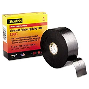 3M 41718 Scotch 130C Linerless Splicing Tape, 1 1/2" x 30ft