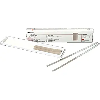 3M ESPE 1954 Sof-Lex Polishing Strip Refill, Coarse/Medium, 5/32" Diameter, 7" Length, Clear (Pack of 150)