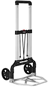 FCH Folding Hand Truck Portable Folding Hand Cart with Wheels 264Lbs Capacity Heavy-Duty Aluminum Luggage Cart