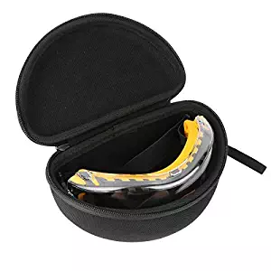 Khanka Hard Travel Case Replacement for DEWALT DPG82-11/DPG82-21 Concealer Clear Anti-Fog Dual Mold Safety Goggle