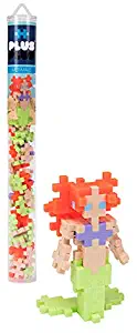 PLUS PLUS – Mini Maker Tube – Mermaid – 70 Piece, Construction Building Stem Toy, Interlocking Mini Puzzle Blocks for Kids